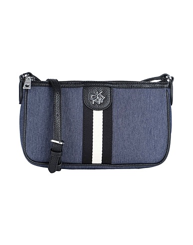 DKNY Across-body bag Blue 100% Polyester, Polyurethane