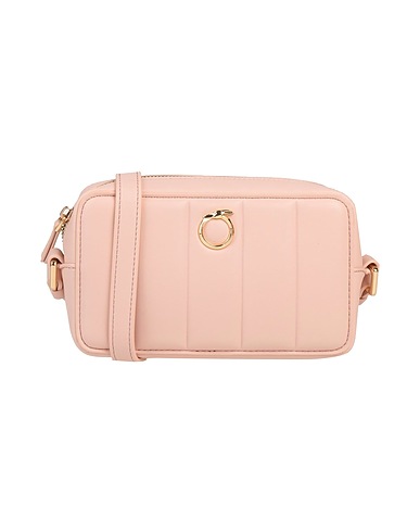 TRUSSARDI Across-body bag Light pink 100% Polyester, Polyurethane resin