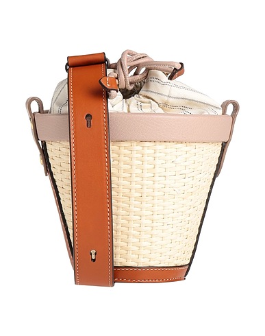 MAISON MARGIELA Borsa a tracolla Tortora Fibre vegetali, Pelle di bovino, Pelle di capra, Cotone, Poliestere