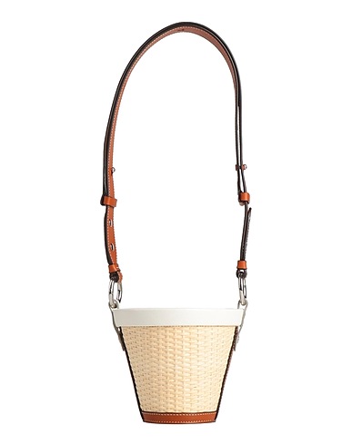 MAISON MARGIELA Across-body bag Ivory Vegetable fibre, Cow leather, Goat skin, Cotton, Polyester