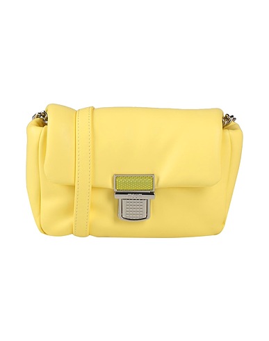 MSGM Across-body bag Yellow 100% Polyurethane