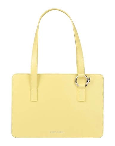 TRUSSARDI Borsa a mano Giallo pastello 100% Poliestere riciclato, Poliestere