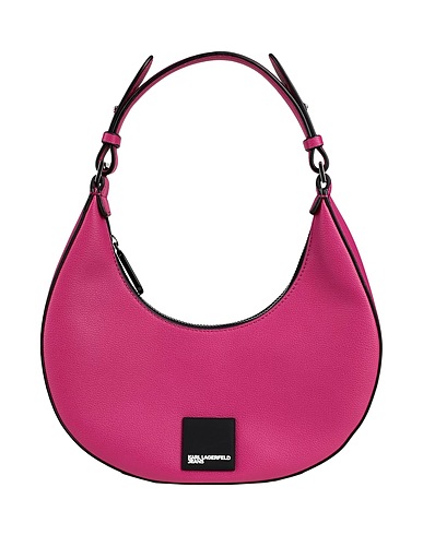 KARL LAGERFELD JEANS Handtasche Magenta 58% Recyceltes Polyurethan, 42% Polyurethan