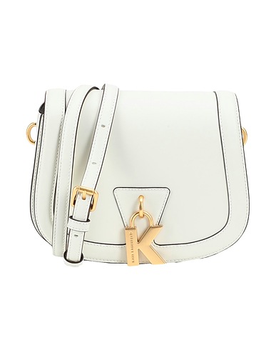 KARL LAGERFELD Borsa a tracolla Off white 100% Pelle di bovino