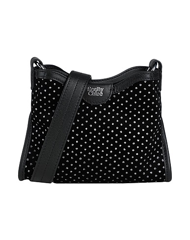 SEE BY CHLOÉ Across-body bag Black 92% Polyester, 8% Elastane, Cow leather