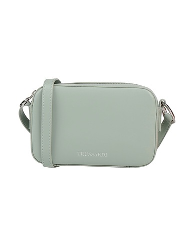 TRUSSARDI Umhängetasche Salbeigrün 100% Recyceltes Polyester, Polyester, Poliurethan-Harz