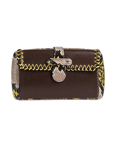 RODO Handtasche Grau Natterhaut, Kalbsleder