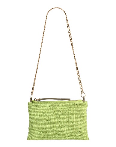 MALÌPARMI Shoulder bag Green Textile fibres