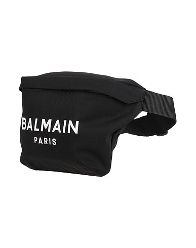 BALMAIN Belt Bags Black 75% Polyamide, 25% Cotton