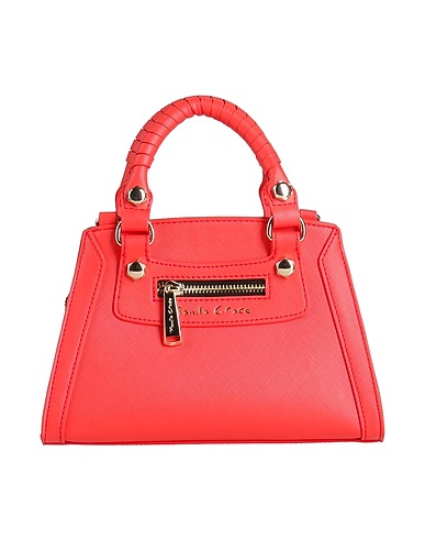 MANILA GRACE Handtasche Tomatenrot 100% Polyurethan