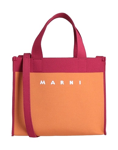 MARNI Borsa a mano Ruggine Fibre tessili