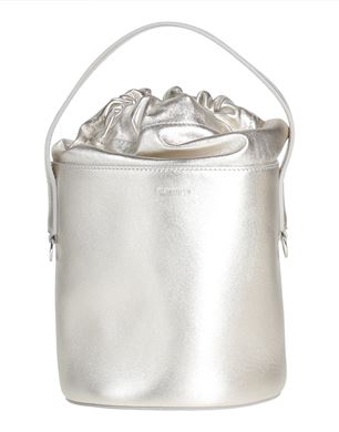 JIL SANDER ハンドバッグ シルバー レディース