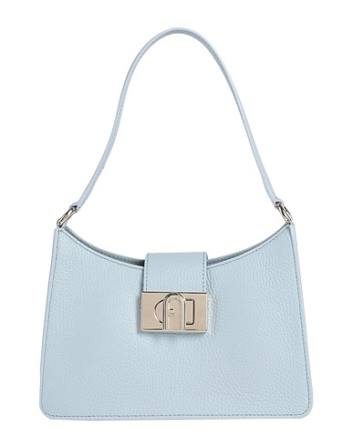 FURLA Handbag FURLA 1927 S SHOULDER BAG SOFT
 Sky blue 100% Leather
