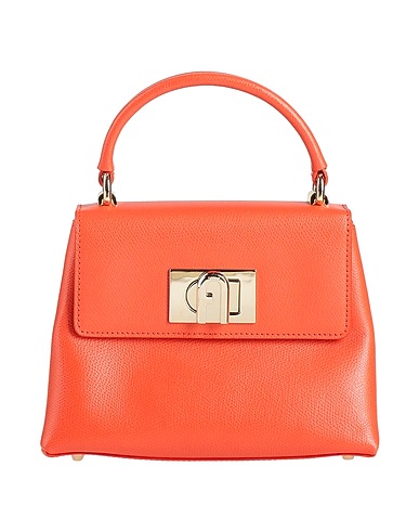 FURLA Handbag FURLA 1927 MINI TOP HANDLE
 Orange 100% Calf hair