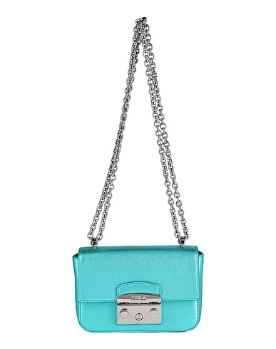 FURLA Bolso con bandolera METROPOLIS MINI CROSSBODY
 Azul turquesa Cuero