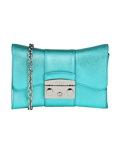 FURLA Across-body bag METROPOLIS MINI CROSSBODY REMI
 Turquoise Leather