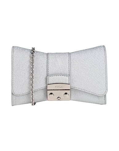 FURLA Across-body bag METROPOLIS REMIX MINI CROSSBOD
 Silver 61% Cotton, 29% Textile fibres, 10% Leather