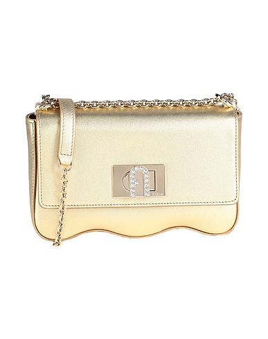 FURLA Across-body bag FURLA 1927 MINI CROSSBODY WAVE
 Gold 100% Leather