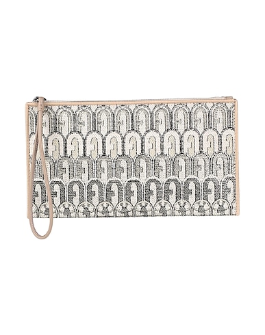 FURLA Borsa a mano FURLA OPPORTUNITY S ENVELOPE
 Grigio chiaro 43% Acrilico, 41% Poliestere, 10% Pelle, 5% Poliammide, 1% Altre Fibre