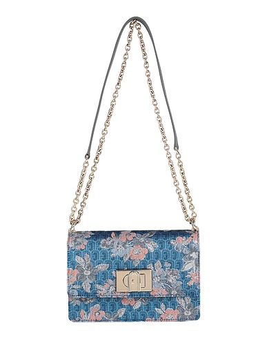 FURLA Bolso con bandolera FURLA 1927 MINI CROSSBODY 20
 Azul marino 30% Poliéster, 23% Algodón, 23% Acrílico, 14% Fibras sintéticas, 10% Cuero