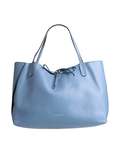 GIANNI CHIARINI Handbag Light blue Leather