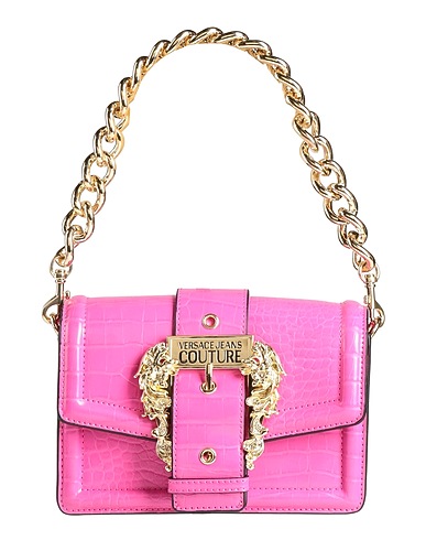 VERSACE JEANS COUTURE Handbag Fuchsia 100% Polyester, Polyurethane resin