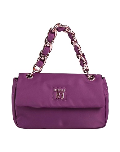RƎBELLE Borsa a mano Viola 100% Poliestere