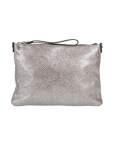 GIANNI CHIARINI Handbag Silver Leather