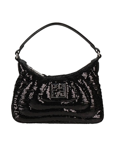 ERMANNO FIRENZE Handbag Black 80% Polyester, 20% Polyurethane