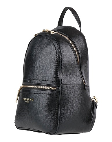 ERMANNO FIRENZE バックパック ブラック ポリウレタン 100%