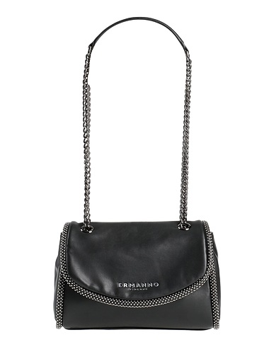 ERMANNO FIRENZE Schultertasche Schwarz 100% Polyurethan