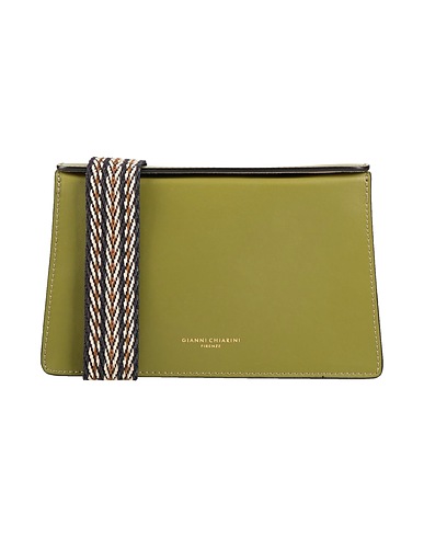 GIANNI CHIARINI Across-body bag Military green Leather