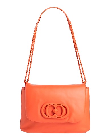 LA CARRIE Shoulder bag Orange Leather