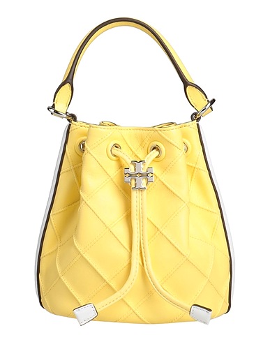 TORY BURCH Handbag Pastel yellow Leather