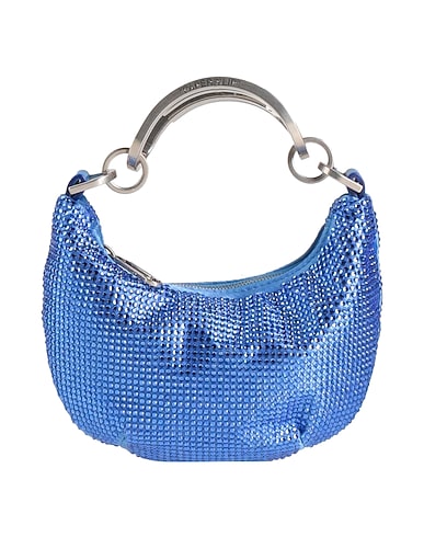 OFF-WHITE™ Handbag Blue Leather, Textile fibres