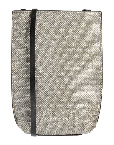 GANNI Across-body bag Platinum 32% Recycled polyester, 32% Cotton, 31% Polyester, 5% Viscose