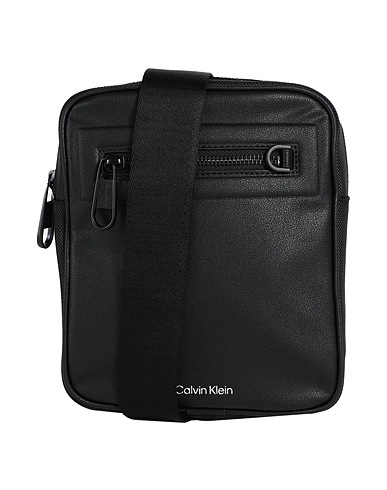 CALVIN KLEIN Across-body bag Black 91% Recycled polyester, 9% Polyurethane