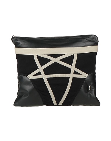RICK OWENS ハンドバッグ ブラック 羊革（ラムスキン） 100% / コットン / ポリエステル