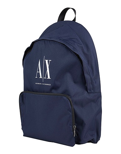ARMANI EXCHANGE Athletic bags and rucksacks Midnight blue 100% Polyester