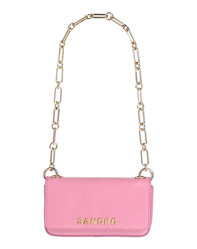 SANDRO Handbag Pink Cowhide