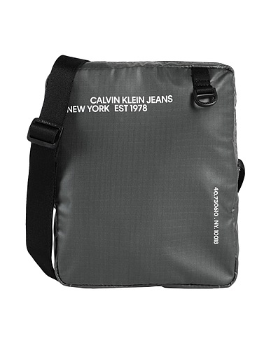 CALVIN KLEIN JEANS Borsa a tracolla Verde scuro 100% Poliestere riciclato