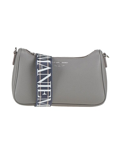 EMPORIO ARMANI Across-body bag Grey 100% Polyurethane, Polyester, Polyurethane resin