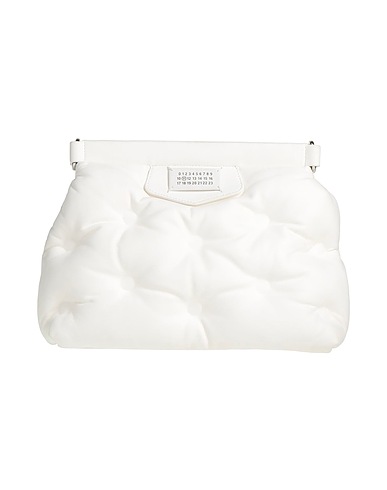 MAISON MARGIELA Sac à main OFF WHITE 100% Cuir d'ovin, Cuir de bovin, Laiton, Zinc