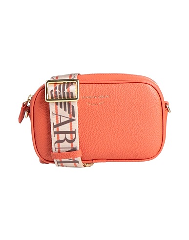 EMPORIO ARMANI Across-body bag Rust 100% Polyurethane, Polyester, Polyurethane coated