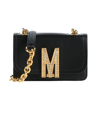 MOSCHINO Cross-body bags Black Leather