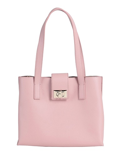 FURLA Handtasche FURLA 1927 M TOTE 28 SOFT
 Hellrosa 100% Leder