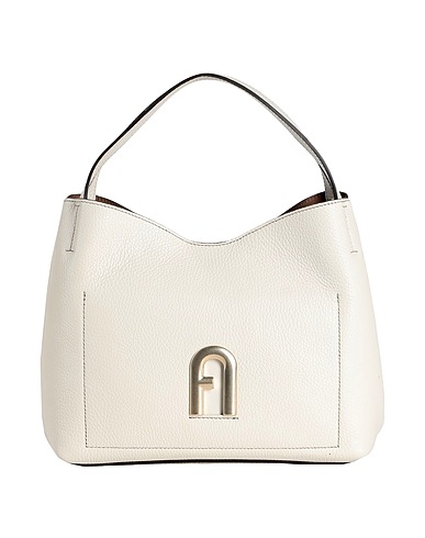 FURLA Handbag FURLA PRIMULA S HOBO
 Off white 100% Leather