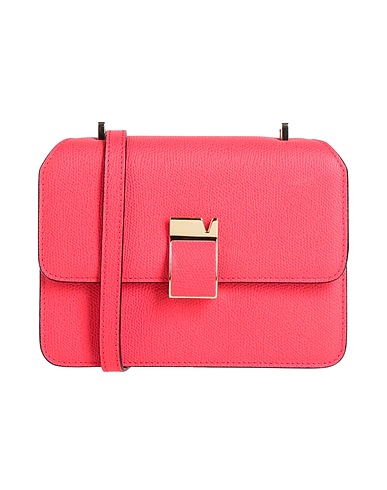 VALEXTRA Across-body bag Coral 100% Calfskin