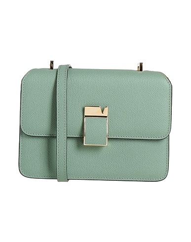 VALEXTRA Cross-body bags Sage green 100% Calfskin