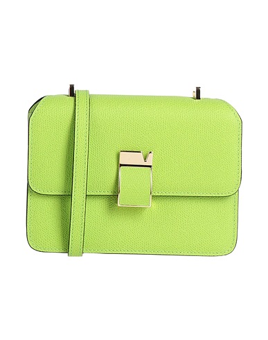 VALEXTRA Across-body bag Green 100% Calfskin